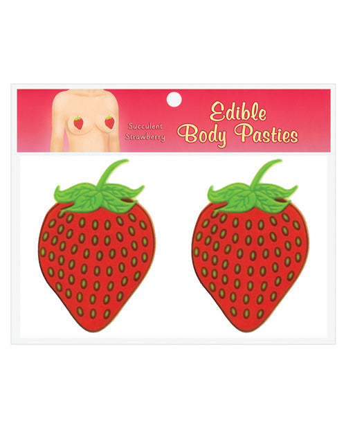 Edible Body Pasties - Strawberry Default Title Body Fun - Tophatter Daily Deals