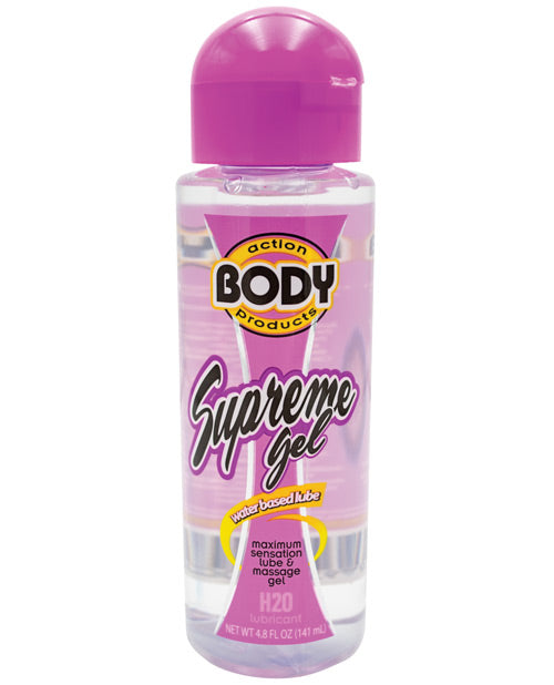 Body Action Supreme Water Based Gel - 4.8 Oz Bottle Default Title Lubes - Tophatter Daily Deals