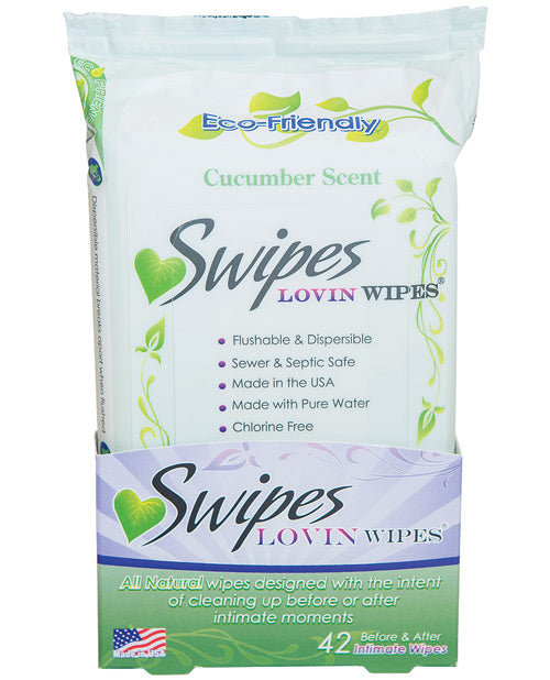 Swipes Lovin Wipes - Cucumber Pack Of 42 Default Title Bath & Body - Tophatter Daily Deals
