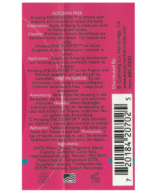 Encounter Female Arousal Lubricant - Amazing Lubes - Tophatter Daily Deals