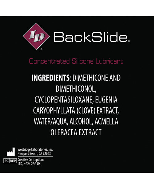 Id Backslide Anal Lubricant 1 Oz Lubes - Tophatter Daily Deals