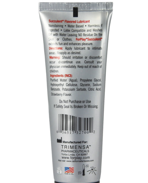 Forplay Succulents - 2.2 Oz Tube Wild Strawberry Lubes - Tophatter Daily Deals