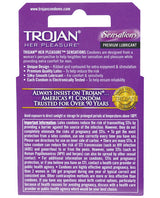 Trojan Her Pleasure Condoms - Box Of 3 Condoms - Tophatter Daily Deals