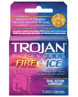 Trojan Fire & Ice Condoms - Box Of 3 Default Title Condoms - Tophatter Daily Deals