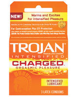 Trojan Intensified Charged Condoms - Box Of 3 Default Title Condoms - Tophatter Daily Deals