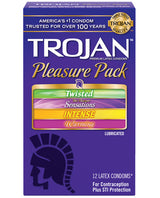 Trojan Pleasure Condoms - Asst. Box Of 12 Default Title Condoms - Tophatter Daily Deals