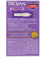 Trojan Her Pleasure Spermicidal Lubricant Condoms - Box Of 12 Condoms - Tophatter Daily Deals