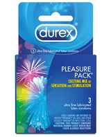 Durex Condom Pleasure Pack - Box Of 3 Default Title Condoms - Tophatter Daily Deals