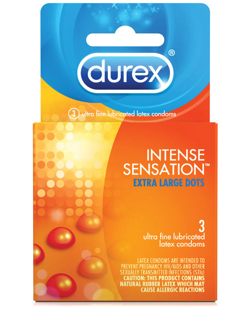 Durex Intense Sensation Condom - Box Of 3 Default Title Condoms - Tophatter Daily Deals