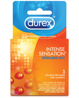 Durex Intense Sensation Condom - Box Of 3 Default Title Condoms - Tophatter Daily Deals