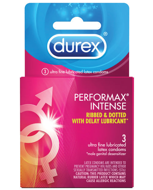 Durex Performance Intense Condom - Box Of 3 Default Title Condoms - Tophatter Daily Deals