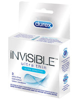 Durex Invisible Ulta Thin Condom - Box Of 3 Default Title Condoms - Tophatter Daily Deals