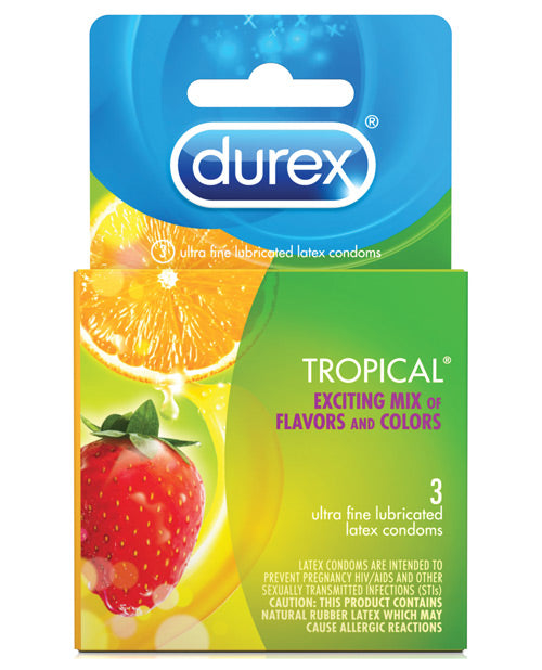 Durex Tropical Flavors - Box Of 3 Default Title Condoms - Tophatter Daily Deals