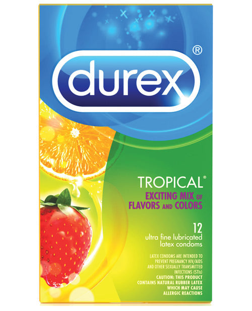Durex Tropical Color & Scents Condoms - Box Of 12 Default Title Condoms - Tophatter Daily Deals