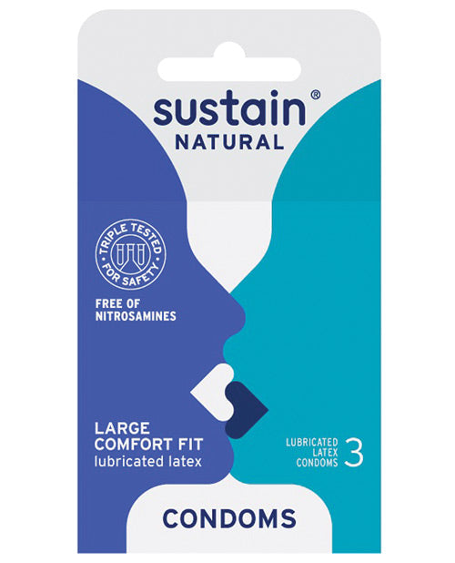 Sustain Condoms Comfort Fit - Pack Of 3 Default Title Condoms - Tophatter Daily Deals