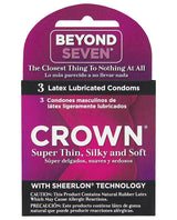 Crown Lubricated Condoms - Box Of 3 Default Title Condoms - Tophatter Daily Deals