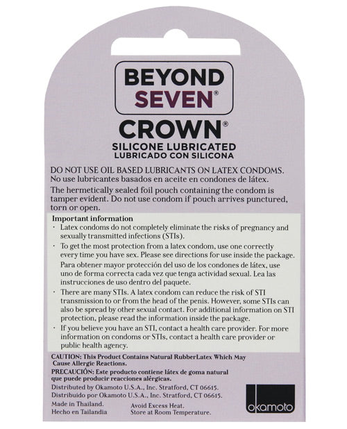 Crown Lubricated Condoms - Box Of 3 Condoms - Tophatter Daily Deals