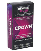 Crown Lubricated Condoms - Box Of 12 Default Title Condoms - Tophatter Daily Deals