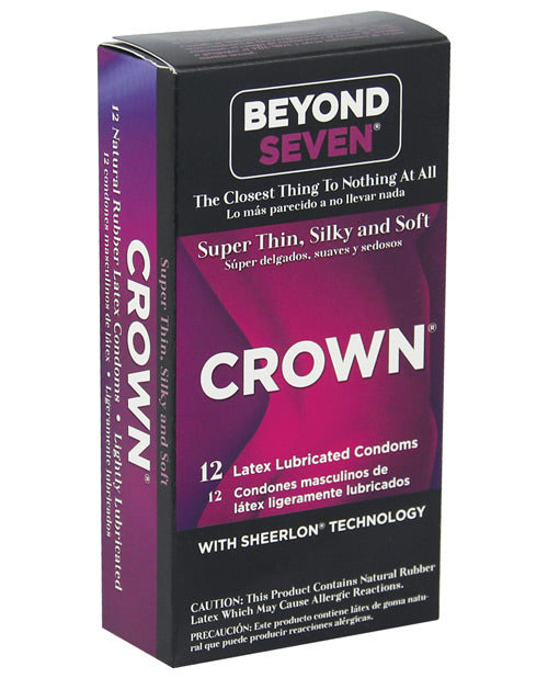 Crown Lubricated Condoms - Box Of 12 Default Title Condoms - Tophatter Daily Deals