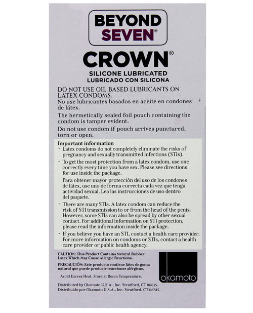 Crown Lubricated Condoms - Box Of 12 Condoms - Tophatter Daily Deals