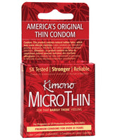 Kimono Micro Thin Condom - Box Of 3 Default Title Condoms - Tophatter Daily Deals