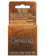 Kimono Textured Ribbed+sensi Dots Condom - Box Of 3 Default Title Condoms - Tophatter Daily Deals