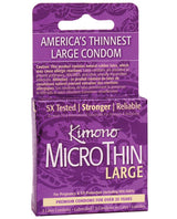Kimono Micro Thin Large Condom - Box Of 3 Default Title Condoms - Tophatter Daily Deals