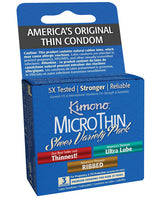 Kimono Micro Thin Variety Pack - Box Of 3 Default Title Condoms - Tophatter Daily Deals
