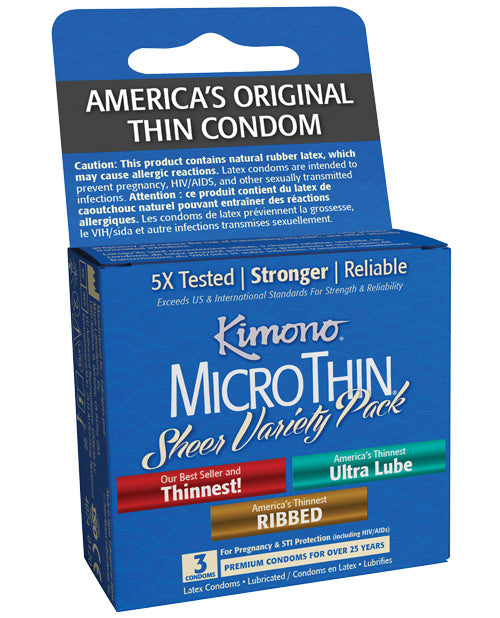 Kimono Micro Thin Variety Pack - Box Of 3 Default Title Condoms - Tophatter Daily Deals
