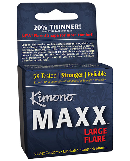 Kimono Maxx Condom - Pack Of 3 Default Title Condoms - Tophatter Daily Deals