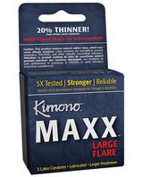 Kimono Maxx Condom - Pack Of 3 Default Title Condoms - Tophatter Daily Deals