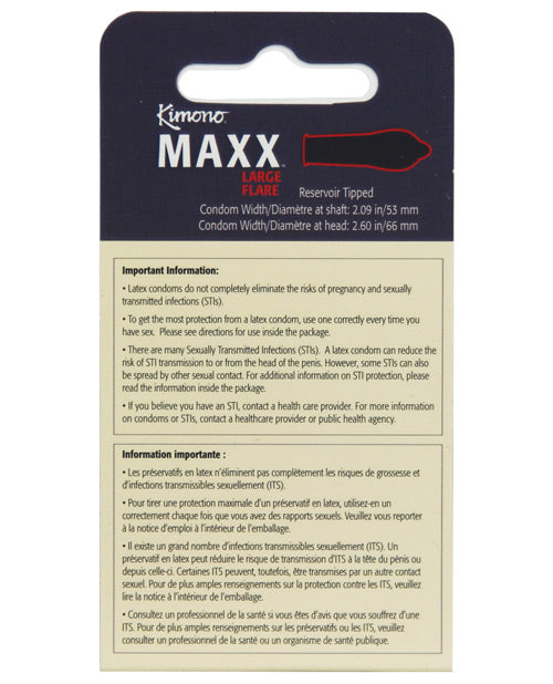 Kimono Maxx Condom - Pack Of 3 Condoms - Tophatter Daily Deals