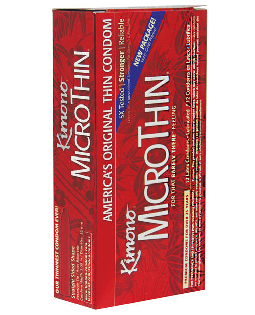 Kimono Micro Thin Condom - Box Of 12 Condoms - Tophatter Daily Deals