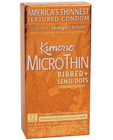 Kimono Ribbed Sensi Dots Condom - Box Of 12 Default Title Condoms - Tophatter Daily Deals