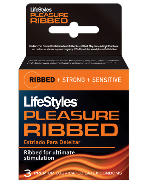 Lifestyles Ultra Ribbed - Box Of 3 Default Title Condoms - Tophatter Daily Deals