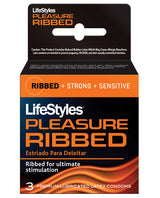 Lifestyles Ultra Ribbed - Box Of 3 Default Title Condoms - Tophatter Daily Deals