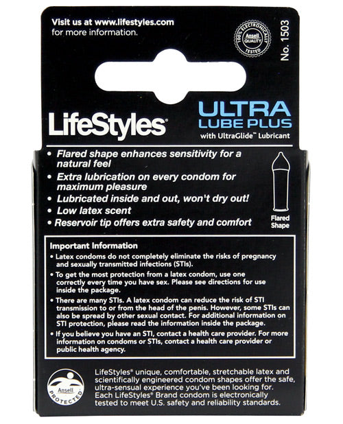 Lifestyles Ultra Lubricated - Box Of 3 Condoms - Tophatter Daily Deals
