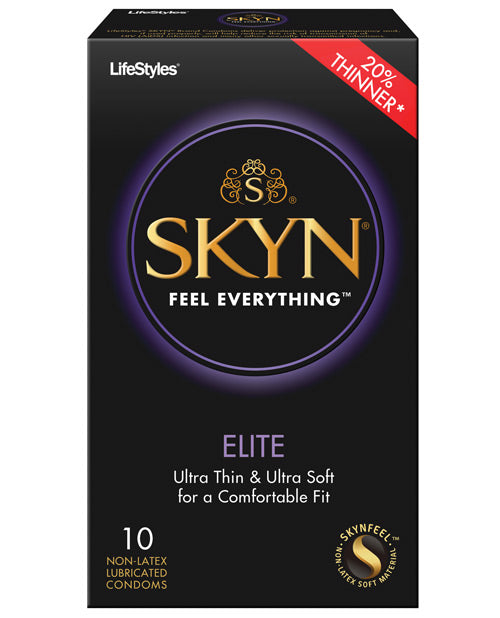 Lifestyles Skyn Elite Ultra Thin Condoms - Pack Of 10 Default Title Condoms - Tophatter Daily Deals