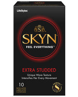 Lifestyles Skyn's Extra Studded Condom - Box Of 10 Default Title Condoms - Tophatter Daily Deals