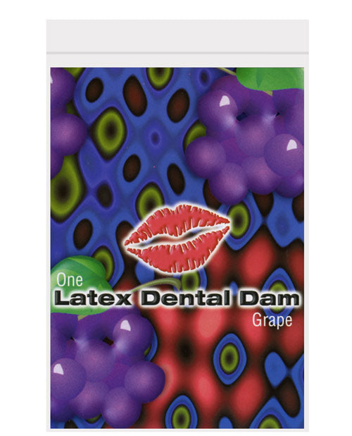 Latex Dental Dam - Grape Default Title Condoms - Tophatter Daily Deals
