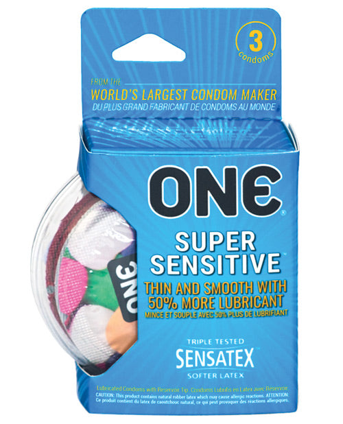 One Super Sensitive Condoms - Box Of 3 Default Title Condoms - Tophatter Daily Deals