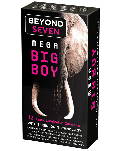 Beyond Seven Mega Big Boy Condom - Pack Of 12 Default Title Condoms - Tophatter Daily Deals
