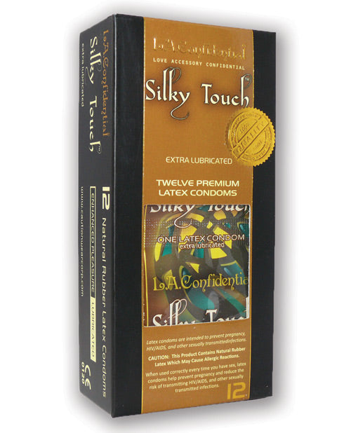 L.a. Confidential Silky Touch Extra Lubricated Condoms - Pack Of 12 Default Title Condoms - Tophatter Daily Deals