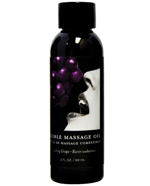 Earthly Body Edible Massage Oil - 2 Oz Grape Default Title Massage Oils, Lotions, Creams And Gels - Tophatter Daily Deals