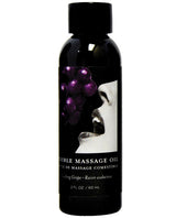 Earthly Body Edible Massage Oil - 2 Oz Grape Default Title Massage Oils, Lotions, Creams And Gels - Tophatter Daily Deals