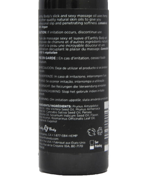 Earthly Body Edible Massage Oil - 2 Oz Grape Massage Oils, Lotions, Creams And Gels - Tophatter Daily Deals