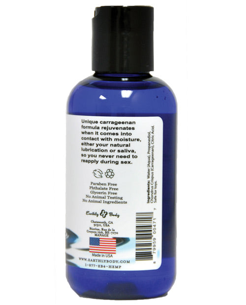 Earthly Body Waterslide Personal Lubricant W-carrageenan - 4 Oz Bottle Lubes - Tophatter Daily Deals