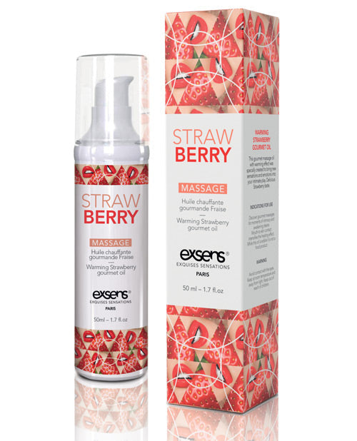 Exsens Of Paris Warming Massage Oil - Strawberry Default Title Massage Oils, Lotions, Creams & Gels - Tophatter Daily Deals