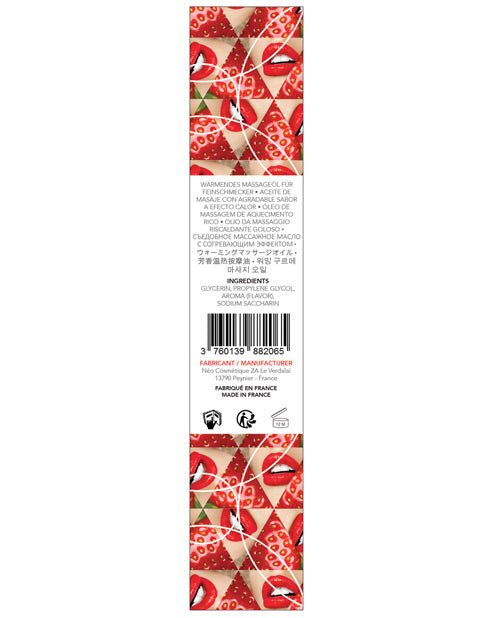 Exsens Of Paris Warming Massage Oil - Strawberry Massage Oils, Lotions, Creams & Gels - Tophatter Daily Deals