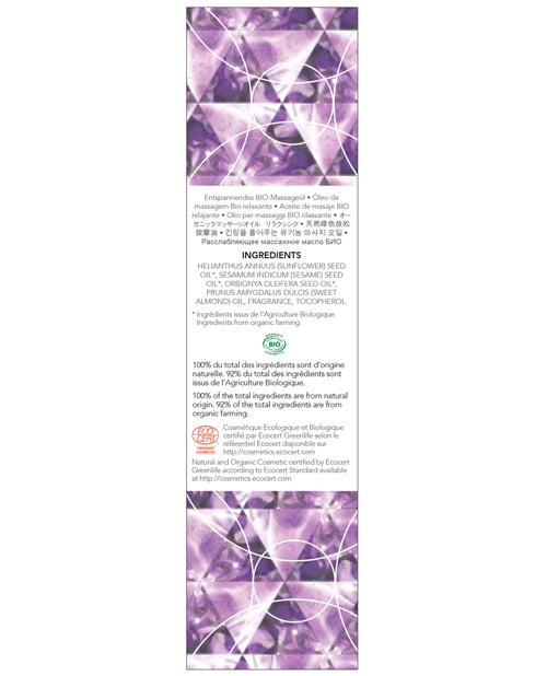 Exsens Of Paris Organic Massage Oil W-stones - Amethyst Sweet Almond Massage Oils, Lotions, Creams And Gels - Tophatter Daily Deals